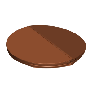 Replacement Hot Tub Cover 2000mm Round (Brown)